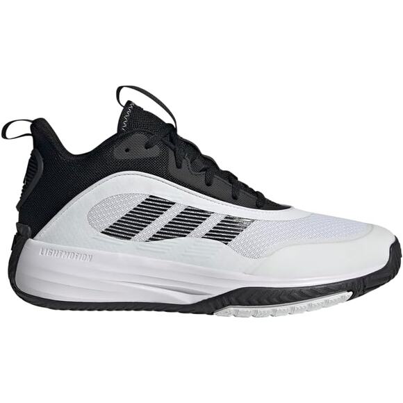 NWT adidas Men’s Own The Game 3.0 Basketball Shoes White/Black Size 8 main image 7